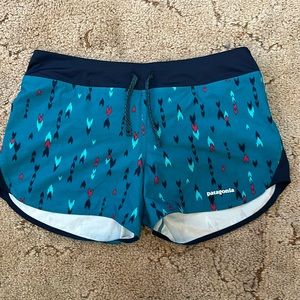 Patagonia Trail Shorts Blue Pattern size Small